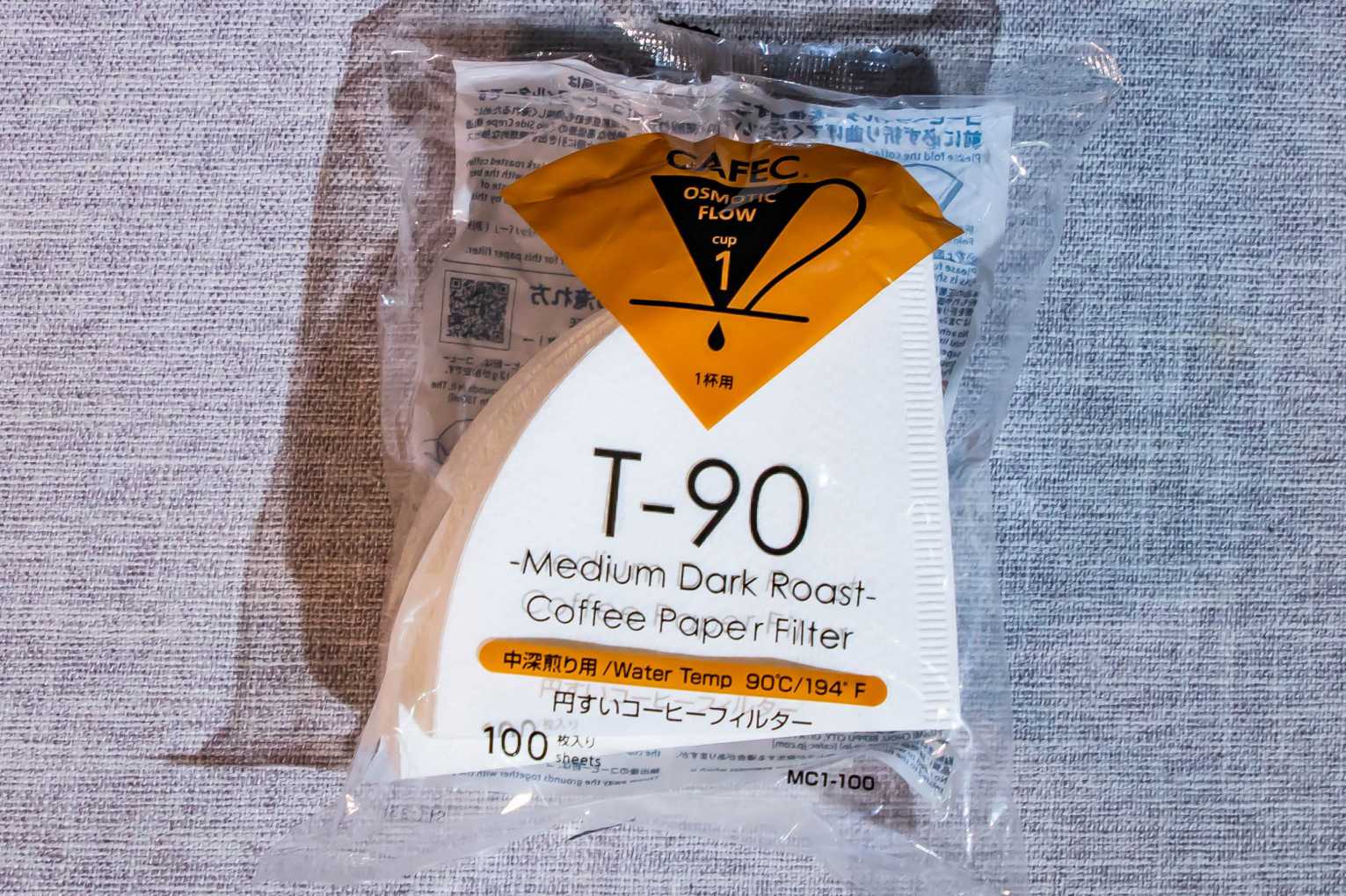 CAFEC T90 1人用 Medium Dark Roast 濾紙 (100張裝) CAFEC T90 1人用 Medium Dark Roast 濾紙 (100張裝)